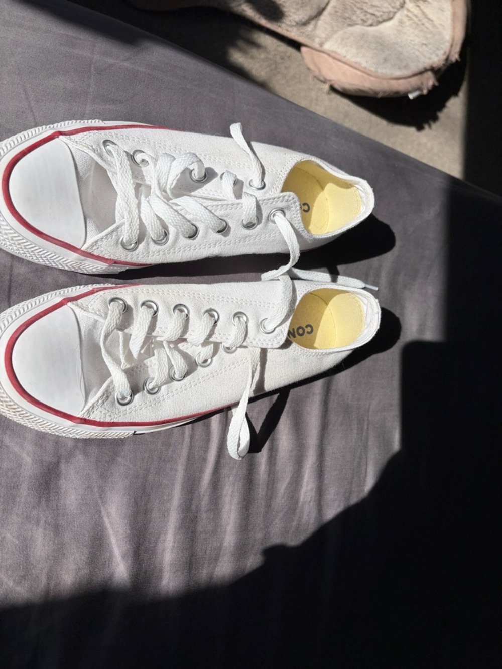 Women's white converse